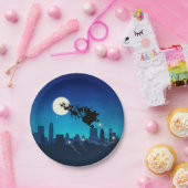 Santa Claus Sleihe Weihnachten Pappteller (Party)