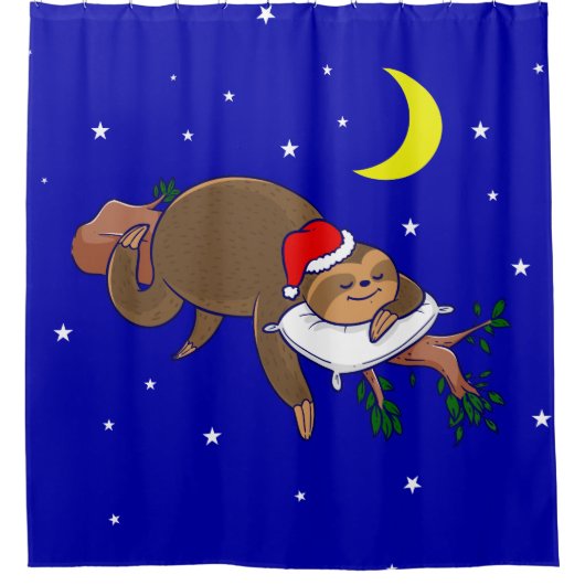 Santa claus sloxmas duschvorhang (Vorderseite)