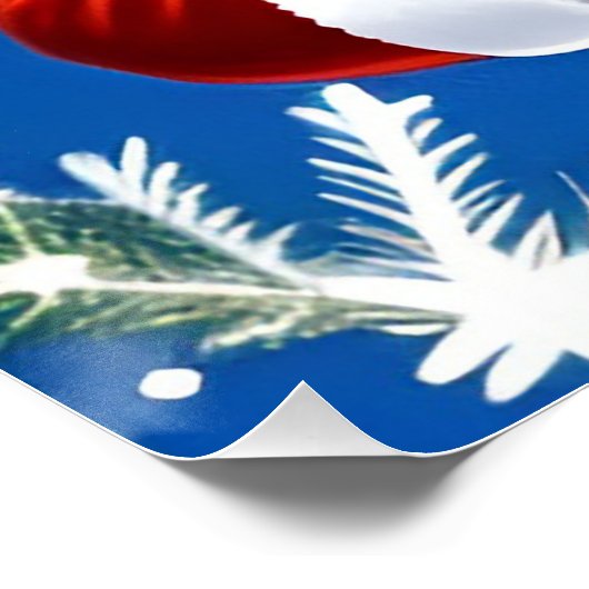 Santa Claus Smiling Poster (Ecke)