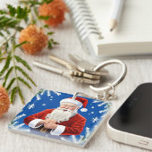 Santa Claus Smiling Schlüsselanhänger (Vorderseite rechts)