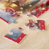 Santa Claus Snow Frohe Weihnachtskid's Puzzle (Seite)