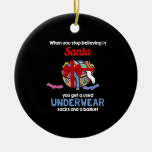 Santa Claus Socks Unterwäsche Weihnachtskids Keramik Ornament