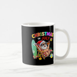 Santa Claus Sonnenbrille Strand Weihnachten Im Jul Kaffeetasse