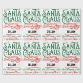 Santa Claus Special Delivery Wrapping Paper Geschenkpapier (Flach)