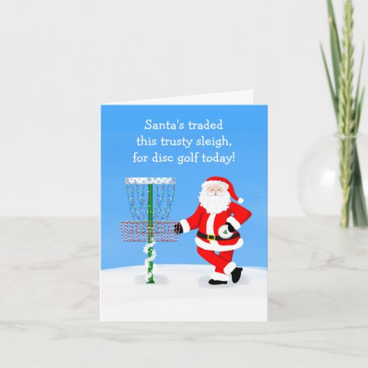Santa Claus Spieldiskette Golf Karte (Vorderseite)