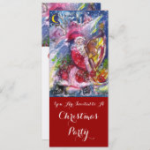 SANTA CLAUS SPIELEN HARP CHRISTMAS PARTY Program Einladung (Vorne/Hinten)