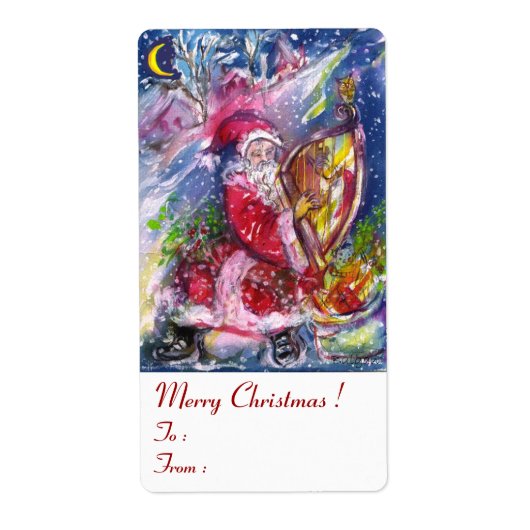 SANTA CLAUS SPIELEN HARP IM MONLIGHT (Vorne)