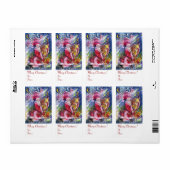 SANTA CLAUS SPIELEN HARP IM MONLIGHT (Vorne)