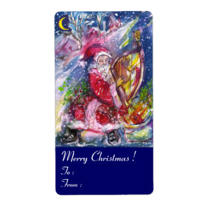 SANTA CLAUS SPIELEN HARP IM MONLIGHT