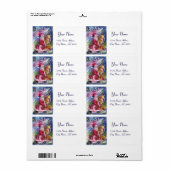 SANTA CLAUS SPIELEN HARP IM MONLIGHT (Vorne)