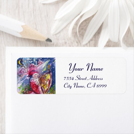 SANTA CLAUS SPIELEN HARP IM MONLIGHT (Insitu)