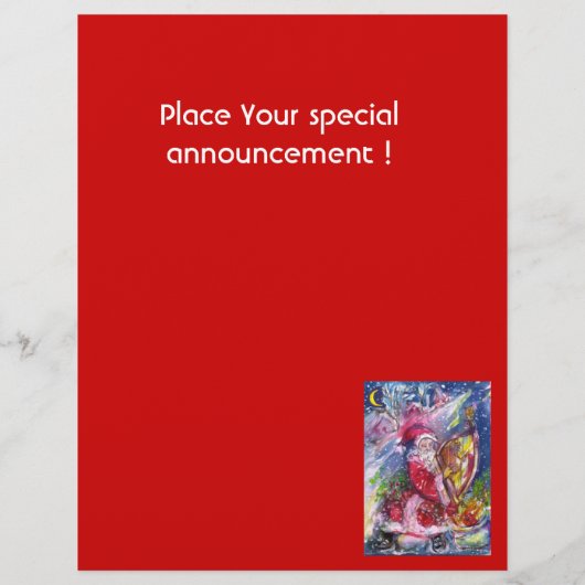 SANTA CLAUS SPIELEN HARP IM MONLIGHT FLYER (Hinten)