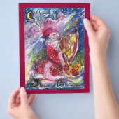 SANTA CLAUS SPIELEN HARP IM MONLIGHT FLYER (Hand)