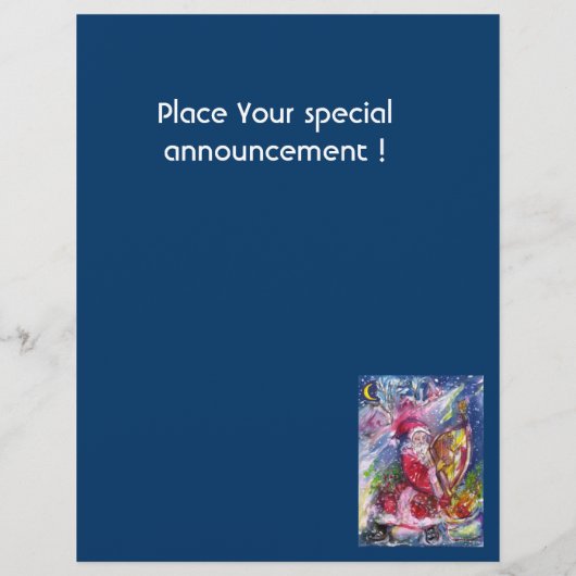 SANTA CLAUS SPIELEN HARP IM MONLIGHT FLYER (Hinten)