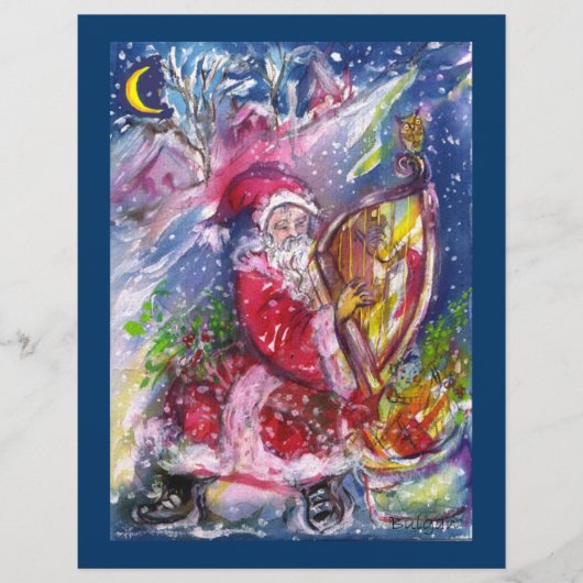 SANTA CLAUS SPIELEN HARP IM MONLIGHT FLYER (Vorne)