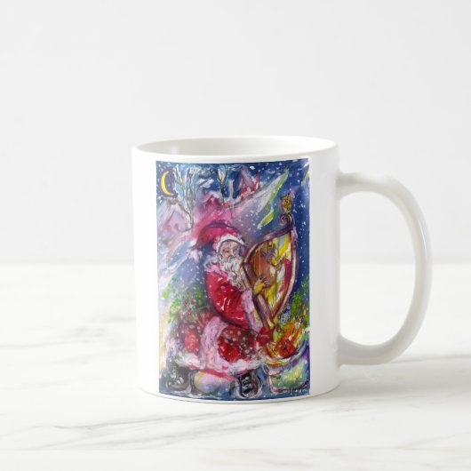 SANTA CLAUS SPIELEN HARP IM MONLIGHT KAFFEETASSE (Rechts)