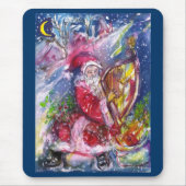 SANTA CLAUS SPIELEN HARP IM MONLIGHT MOUSEPAD (Vorne)