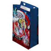 SANTA CLAUS SPIELEN VIOLIN Weihnachts-Party Kleine Geschenktüte (Vorderseite Schrägansicht)