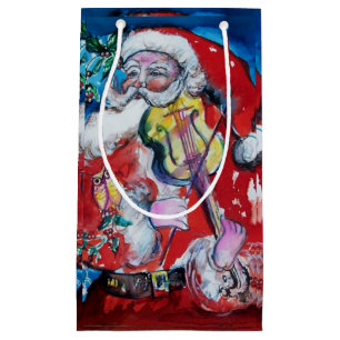 SANTA CLAUS SPIELEN VIOLIN Weihnachts-Party Kleine Geschenktüte