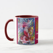SANTA CLAUS SPIELT HARP IN MOONLIGHT Celtic Knots Tasse (Links)