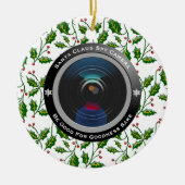 Santa Claus Spy Camera Keramik Ornament (Vorne)