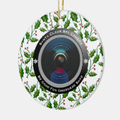 Santa Claus Spy Camera Keramik Ornament (Links)