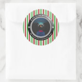 Santa Claus Spy Camera Runder Aufkleber (Tasche)