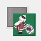 Santa Claus St Nick Jolly Frohe Weihnachten Magnet (Vorderseite/Rückseite)