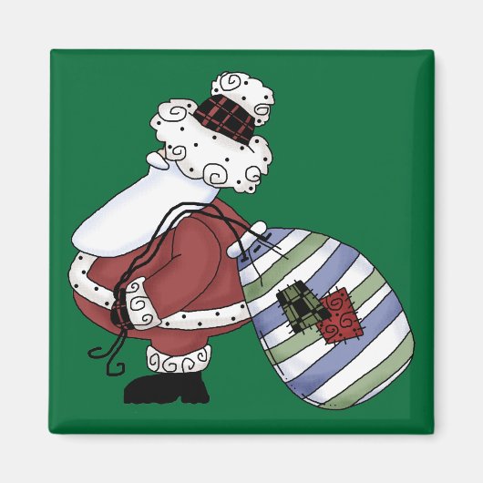 Santa Claus St Nick Jolly Frohe Weihnachten Magnet (Vorne)