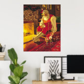 Santa Claus-St Nikolaus Poster (Heimbüro)