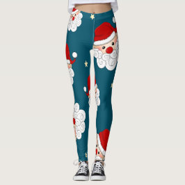 Santa Claus & Star Leggings