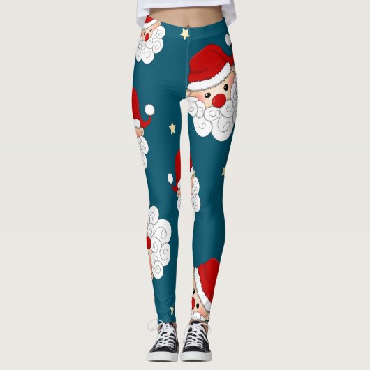 Santa Claus & Star Leggings (Vorderseite)