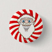 Santa Claus Starburst Screwball Graphics Button (Vorderseite)