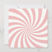 Santa Claus Starburst Screwball Graphics Flat Card (Rückseite)