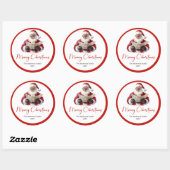 Santa Claus Sticker Label for Christmas Packaging (Blatt)
