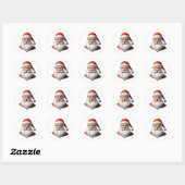 Santa Claus Sticker | Weihnachts-Weihnachtskleber (Blatt)