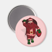 Santa Claus Strawberries Grower Magnet (Vorderseite/Rückseite)