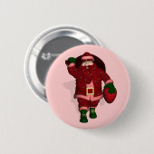Santa Claus Strawberry Bauer Button (Vorne & Hinten)