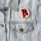 Santa Claus Strawberry Bauer Button (Beispiel)