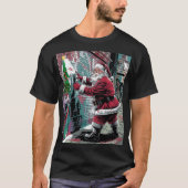 Santa Claus Street Graffiti Style T-Shirt (Vorderseite)