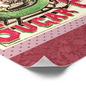 Santa Claus Sugar Plum Weihnachten Poster (Ecke)