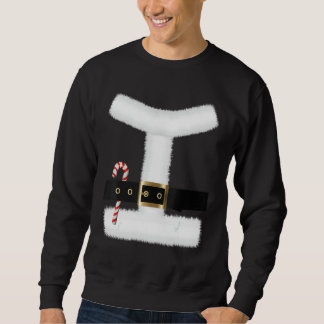 Santa Claus Sui Belt Kostüm Weihnachten Sweatshirt