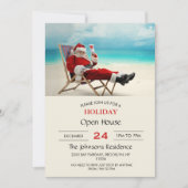 Santa Claus Summer Einladung (Vorderseite)