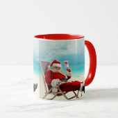 Santa Claus Summer Tasse (VorderseiteRechts)
