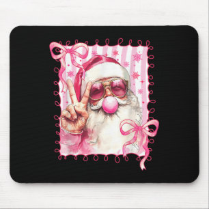 Santa Claus Sungles Coquette Bow Weihnachten Weihn Mousepad