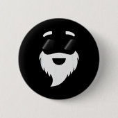 Santa Claus Sungles Funny Hipster Christmas Appare Button (Vorderseite)
