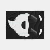 Santa Claus Sungles Funny Hipster Christmas Appare Fleecedecke (Vorderseite (Horizontal))