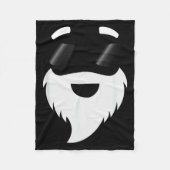 Santa Claus Sungles Funny Hipster Christmas Appare Fleecedecke (Vorderseite)