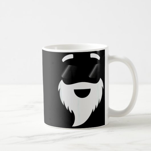 Santa Claus Sungles Funny Hipster Christmas Appare Kaffeetasse (Rechts)
