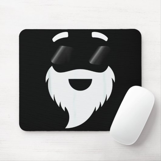 Santa Claus Sungles Funny Hipster Christmas Appare Mousepad (Mit Mouse)